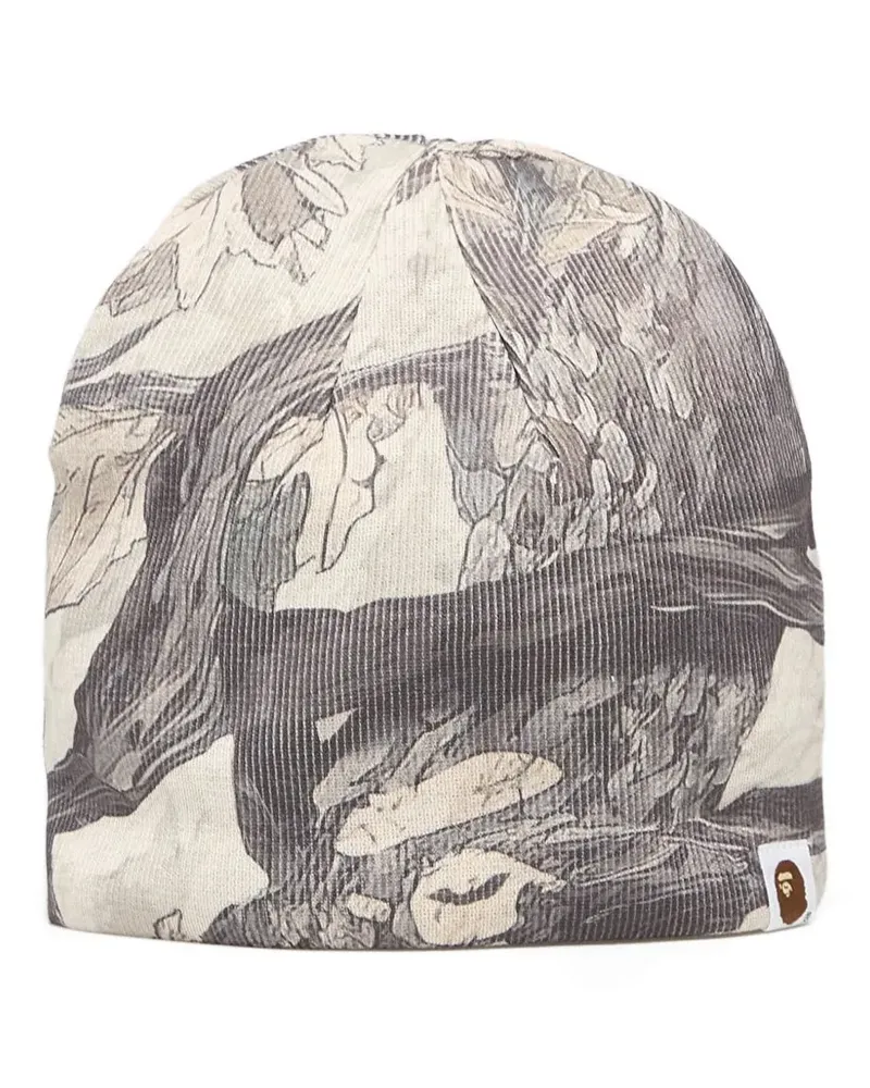BAPE camo-print beanie - Grau Grau