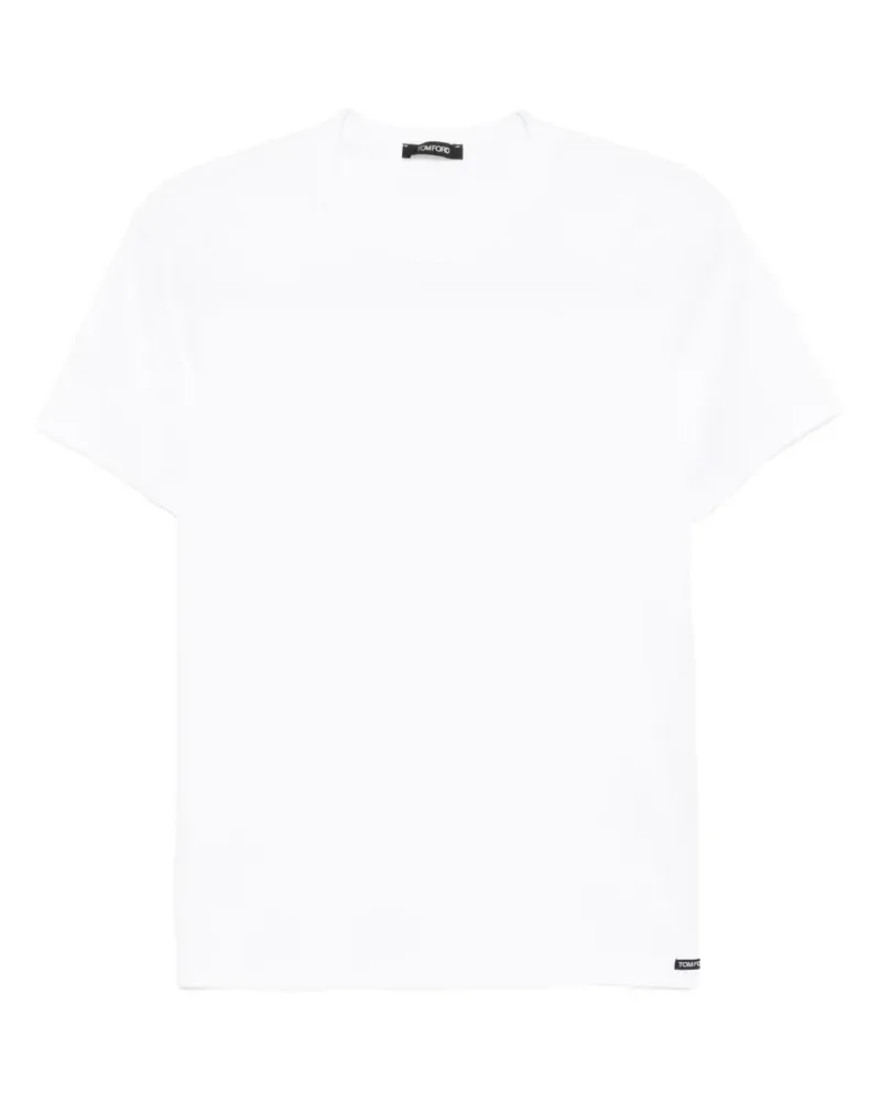 Tom Ford T-Shirt mit Logo-Applikation - Weiß Weiß