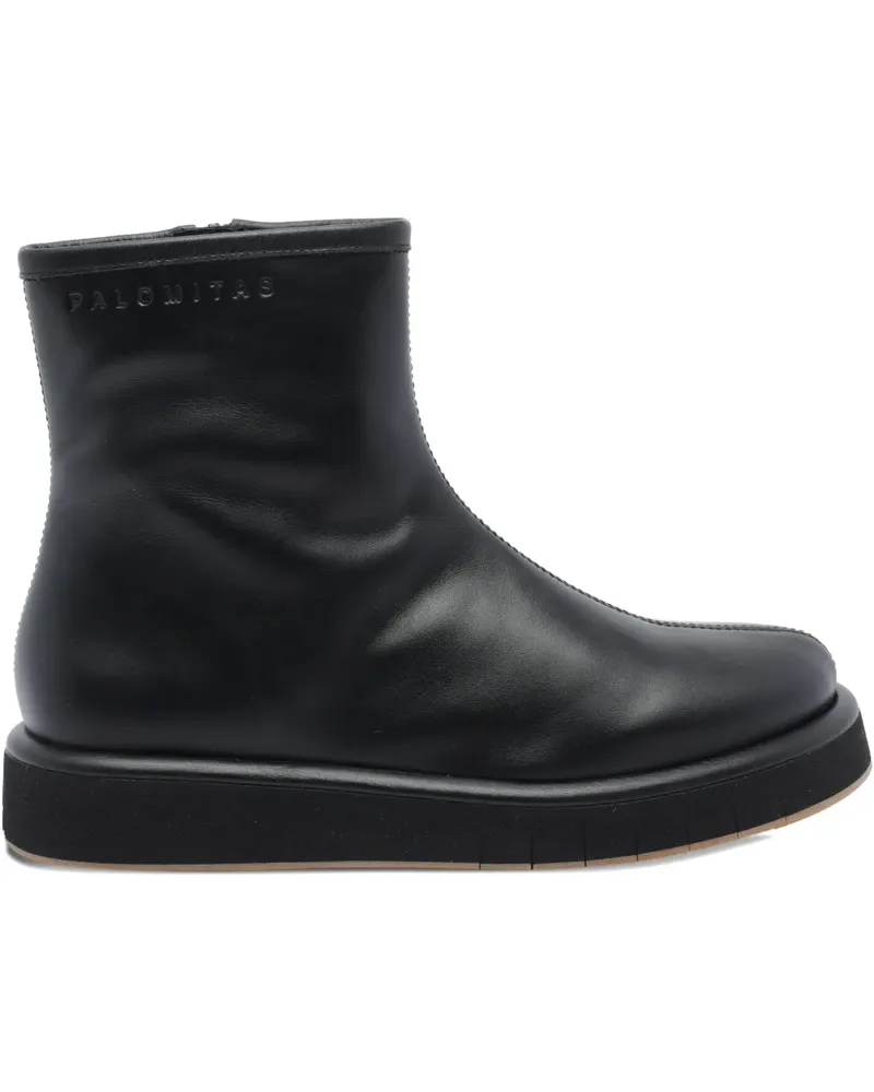 Paloma Barceló Alison Plateau-Stiefel mit Reißverschluss - Schwarz Schwarz