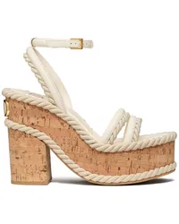 Valentino Garavani VLogo Summerblocks Wedge-Sandalen Weiß