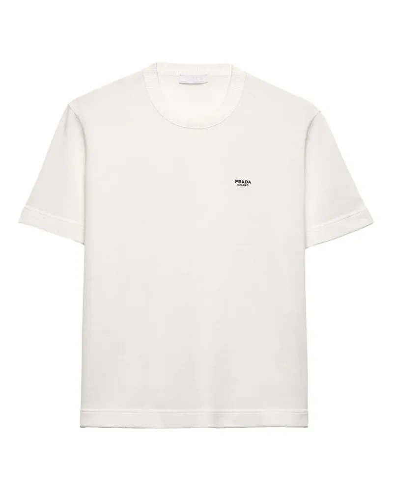 Prada Pullover mit rundem Ausschnitt - Weiß Weiß