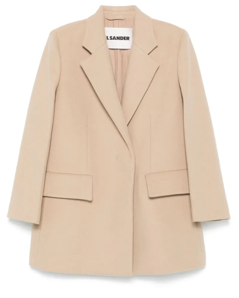 Jil Sander Klassischer Mantel - Nude Nude
