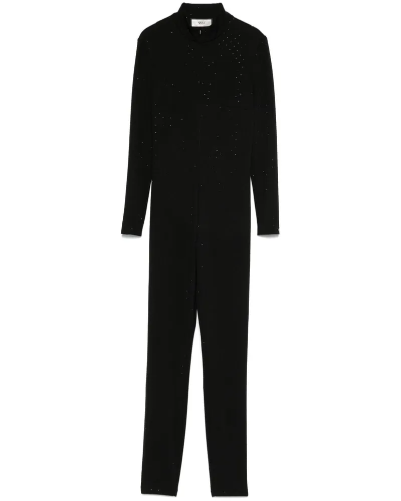 NISSA Jumpsuit mit Kristallen - Schwarz Schwarz
