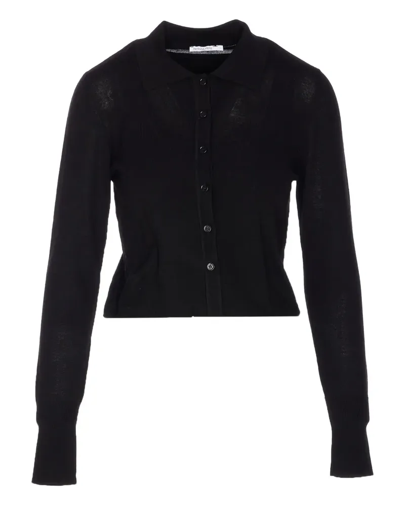Patrizia Pepe Geknöpfter Cardigan - Schwarz Schwarz