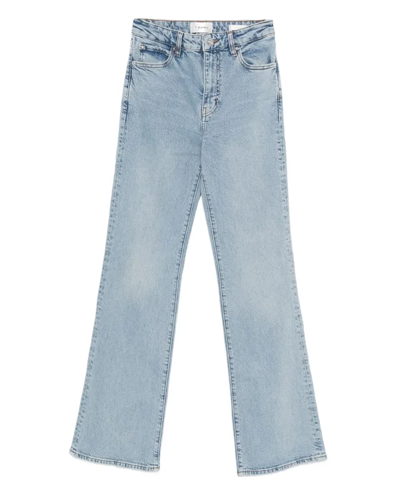 Frame Denim Ausgestellte High-Waist-Jeans - Blau Blau