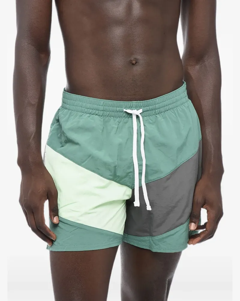 Nike Badeshorts in Colour-Block-Optik - Grün Grün