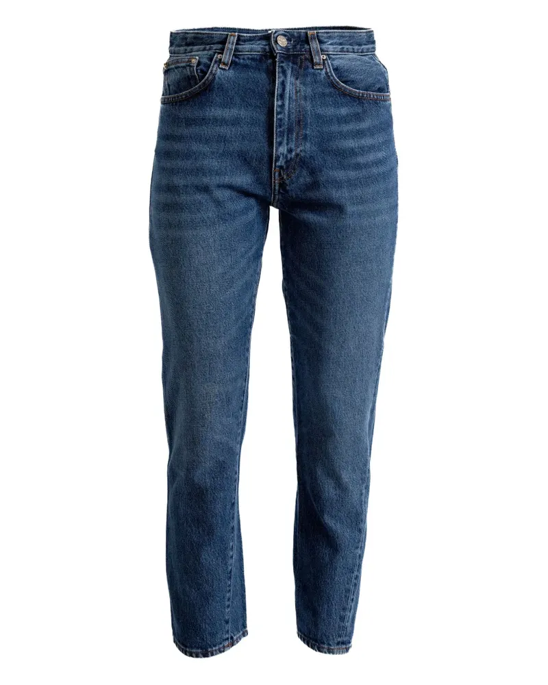 Totême Five-Pocket-Jeans mit Logo-Patch - Blau Blau
