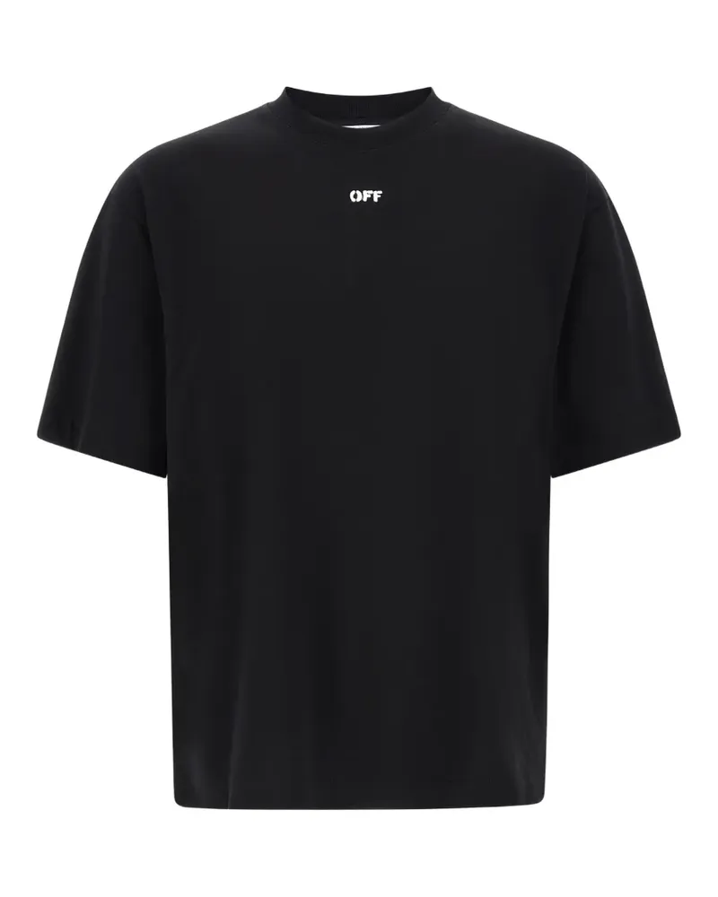 OFF-WHITE T-Shirt mit Logo - Schwarz Schwarz