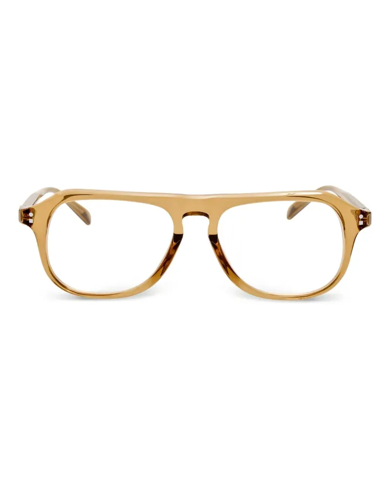 Jacquemus Brille mit geometrischem Gestell - Nude Nude