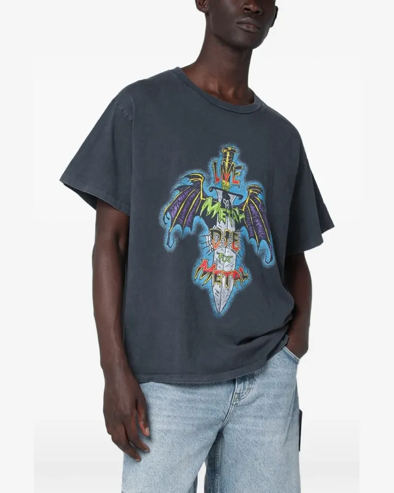 GALLERY DEPT. Live For Metal T-shirt - Grau Grau