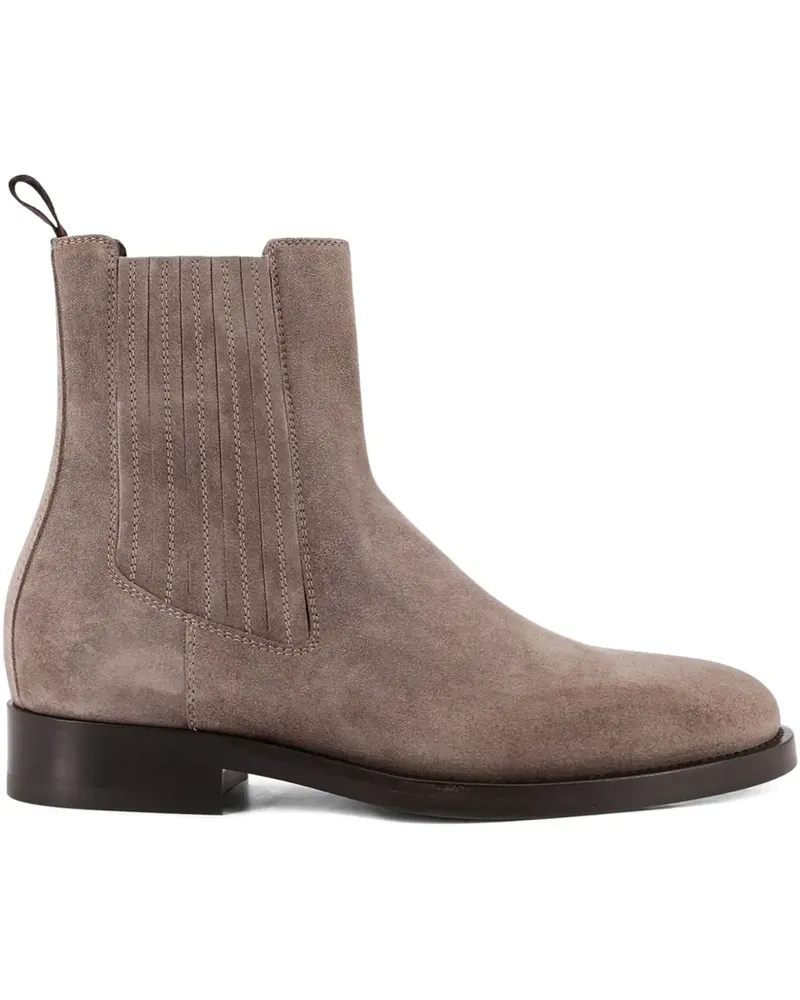 Brunello Cucinelli Chelsea-Boots aus Wildleder - Grau Grau