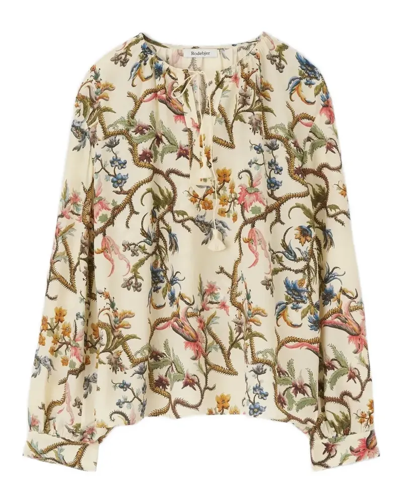 Rodebjer Baily floral-print blouse - Nude Nude