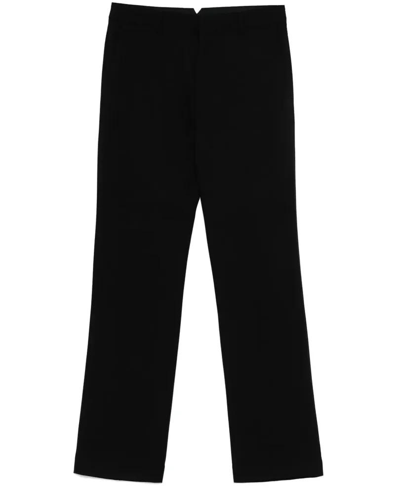 AMI Paris Hose mit geradem Bein Schwarz