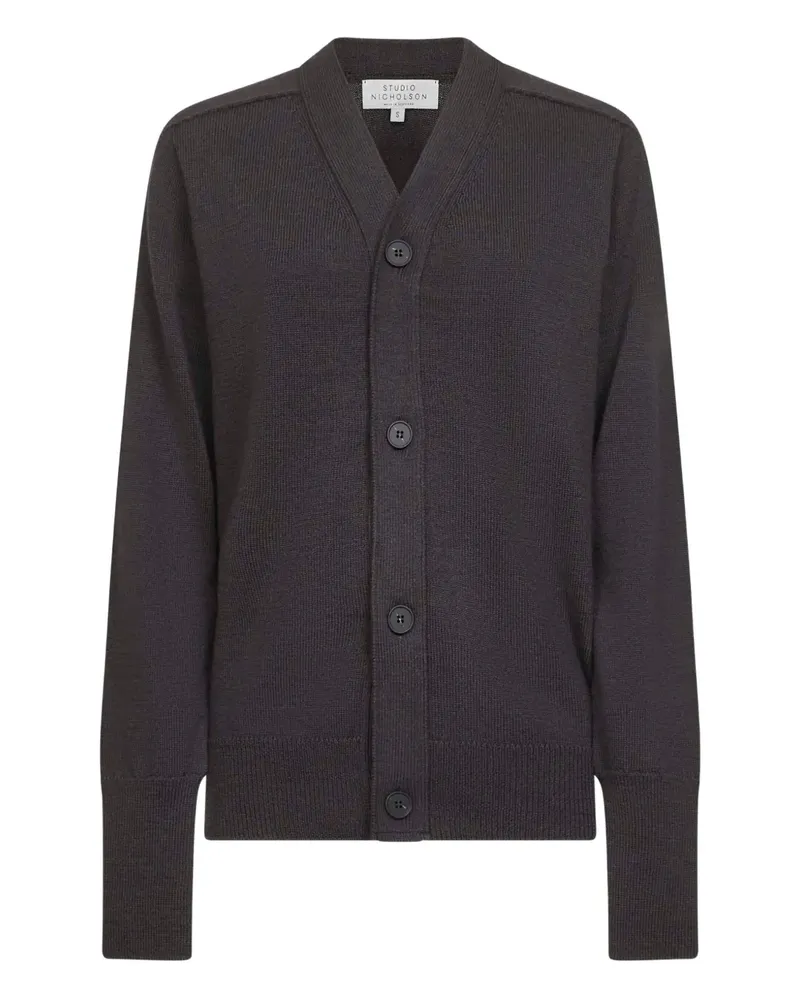 Studio Nicholson Conan V-neck cardigan - Braun Braun