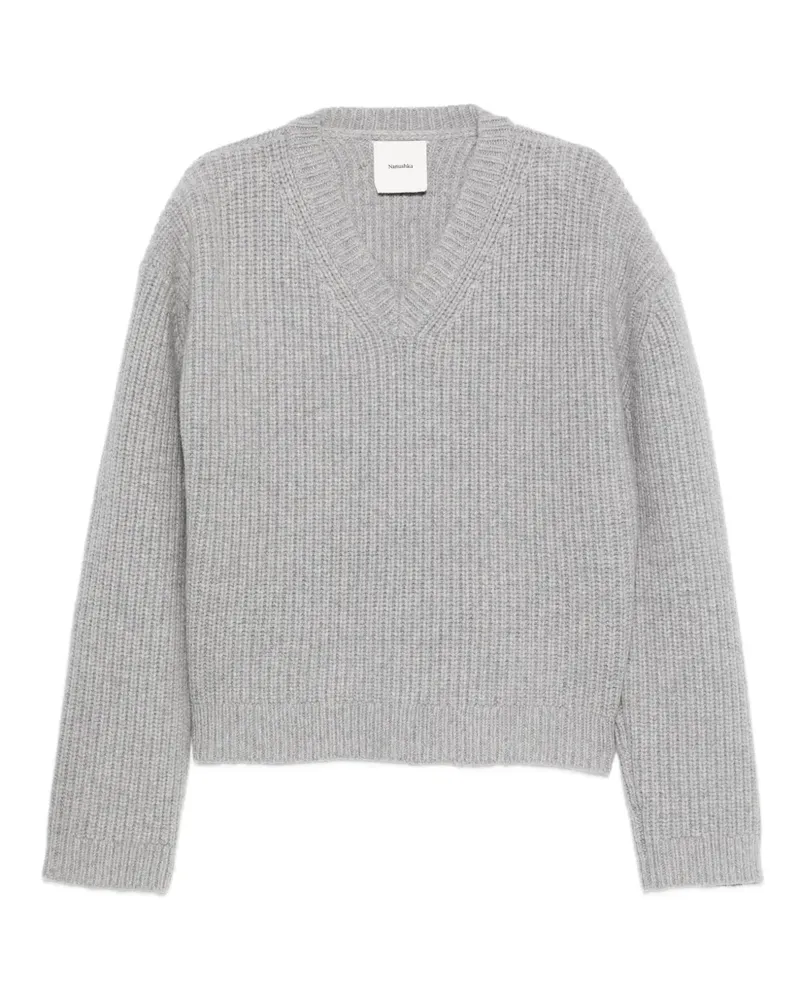Nanushka Pullover mit V-Ausschnitt - Grau Grau