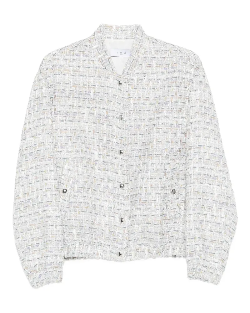 IRO Bomberjacke aus Tweed - Weiß Weiß