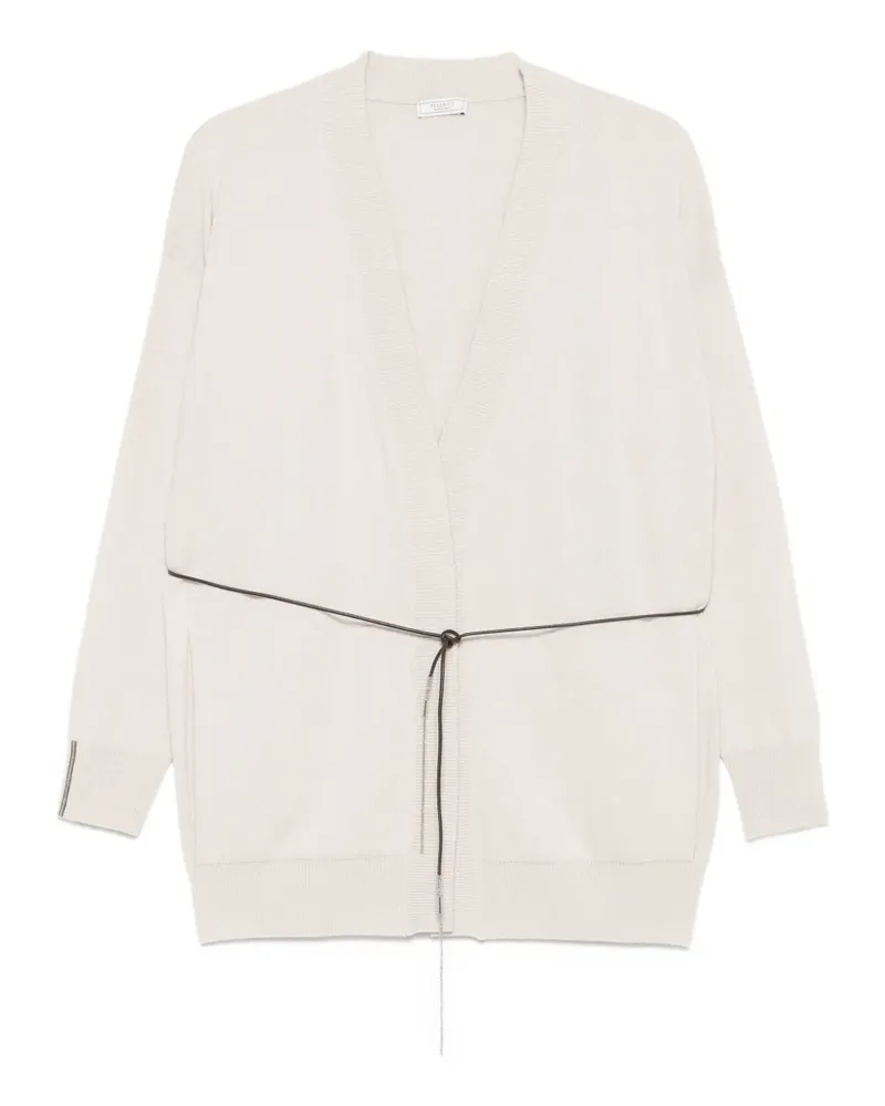 Peserico Cardigan mit V-Ausschnitt - Nude Nude