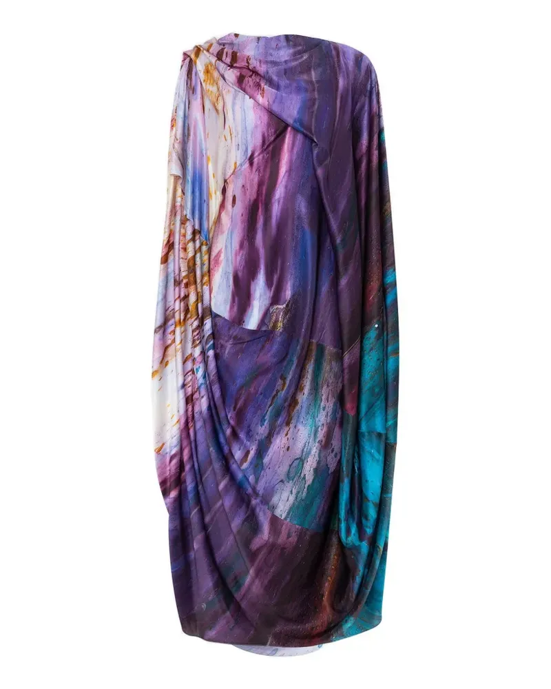 Roksanda Ilincic Robina draped maxi dress - Violett Violett