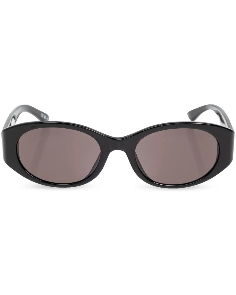 Balenciaga Sonnenbrille mit ovalem Gestell - Schwarz Schwarz
