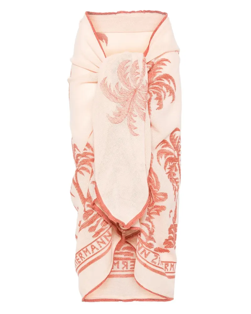 Zimmermann Pareo mit gewebtem Print - Rosa Rosa
