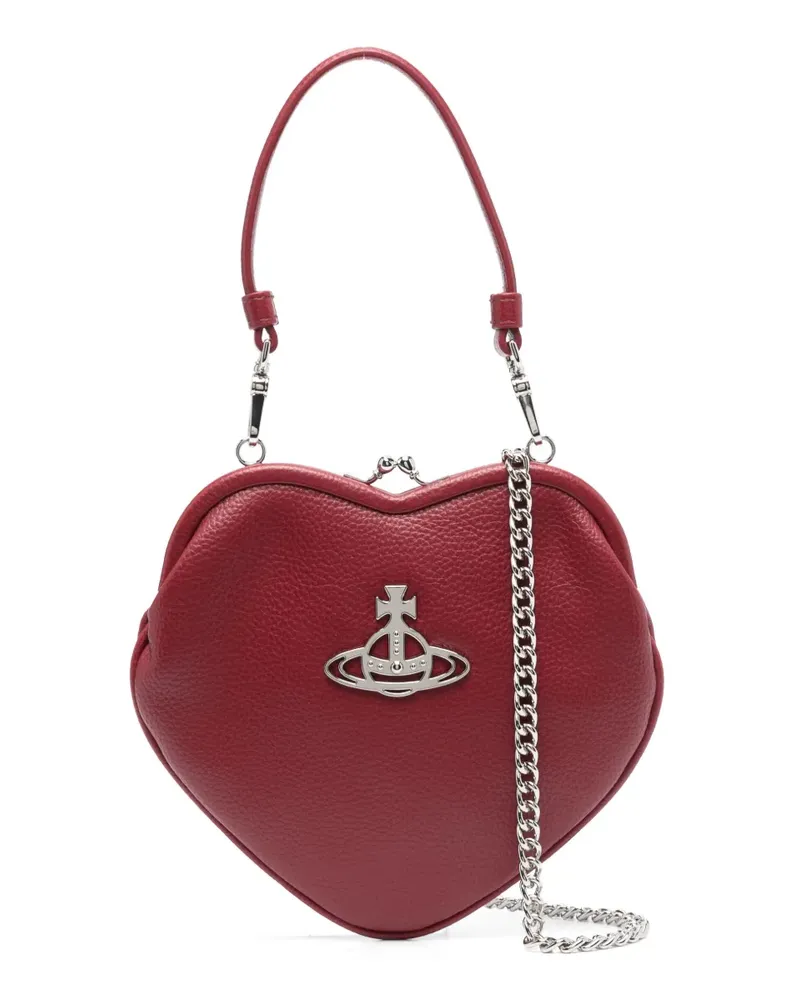 Vivienne Westwood Belle Clutch mit Logo-Schild - Rot Rot