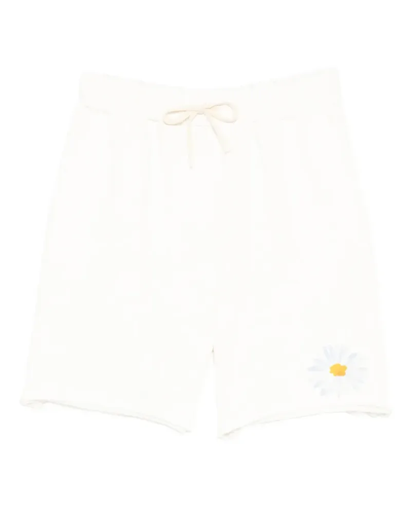 Joshua Sanders floral drawstring shorts - Nude Nude