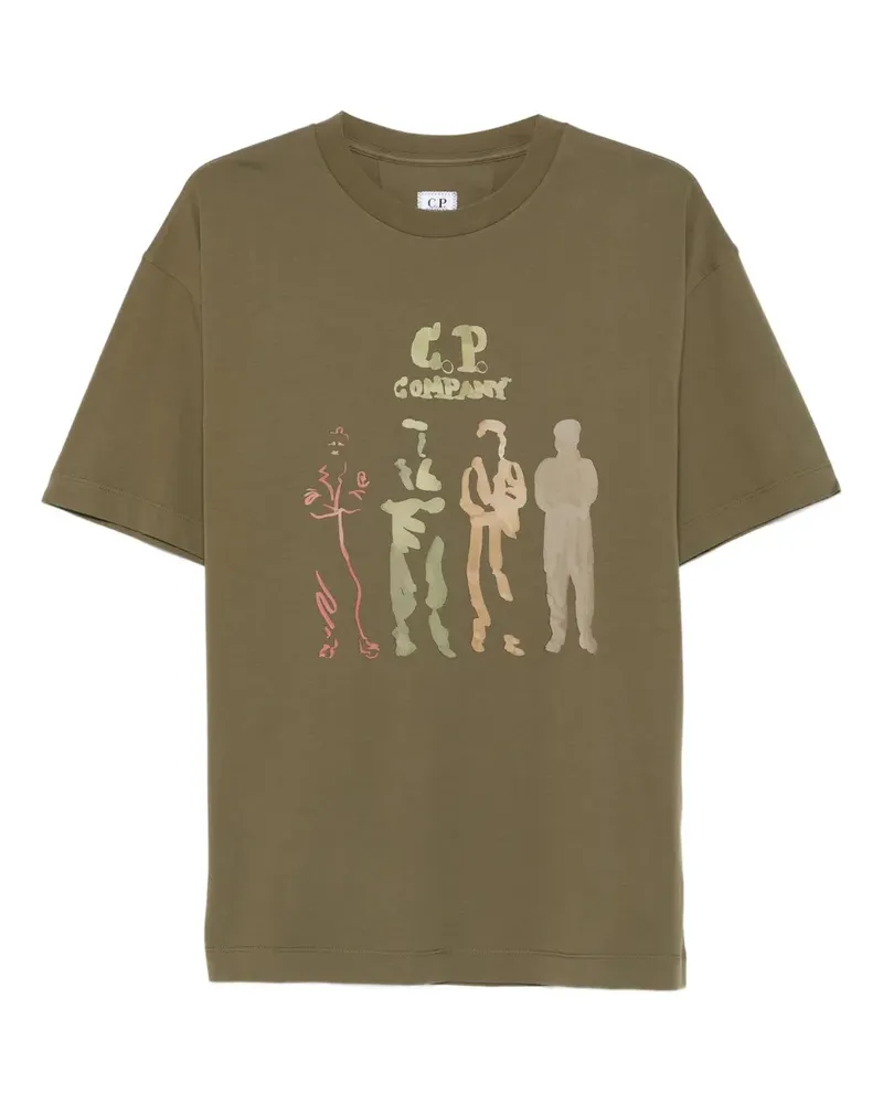 C.P. Company T-Shirt mit Logo-Print - Grün Grün