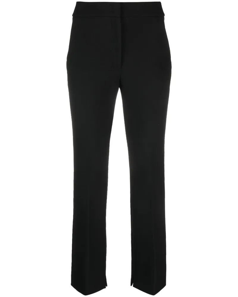 Peserico Straight-Leg-Hose mit hohem Bund - Schwarz Schwarz