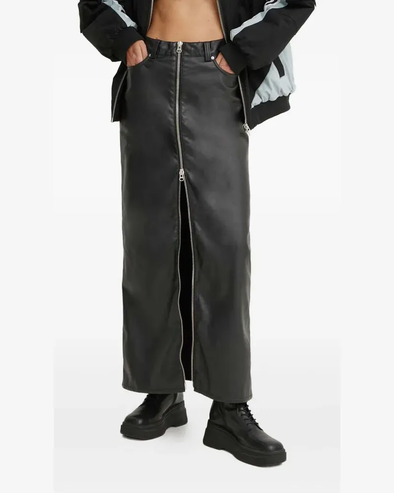 Won Hundred zip-fastening maxi skirt - Schwarz Schwarz