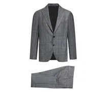 Anzug mit Prince of Wales-Karo - Grau