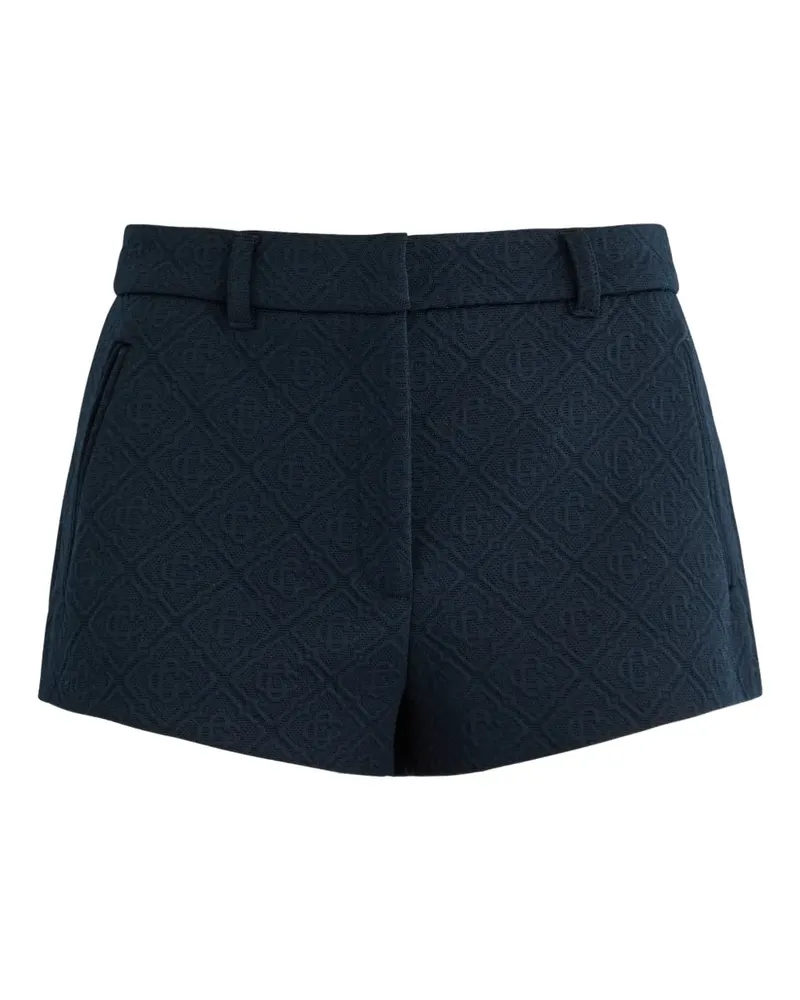 Casablanca Paris Kurze Shorts mit Logo-Jacquard - Blau Blau