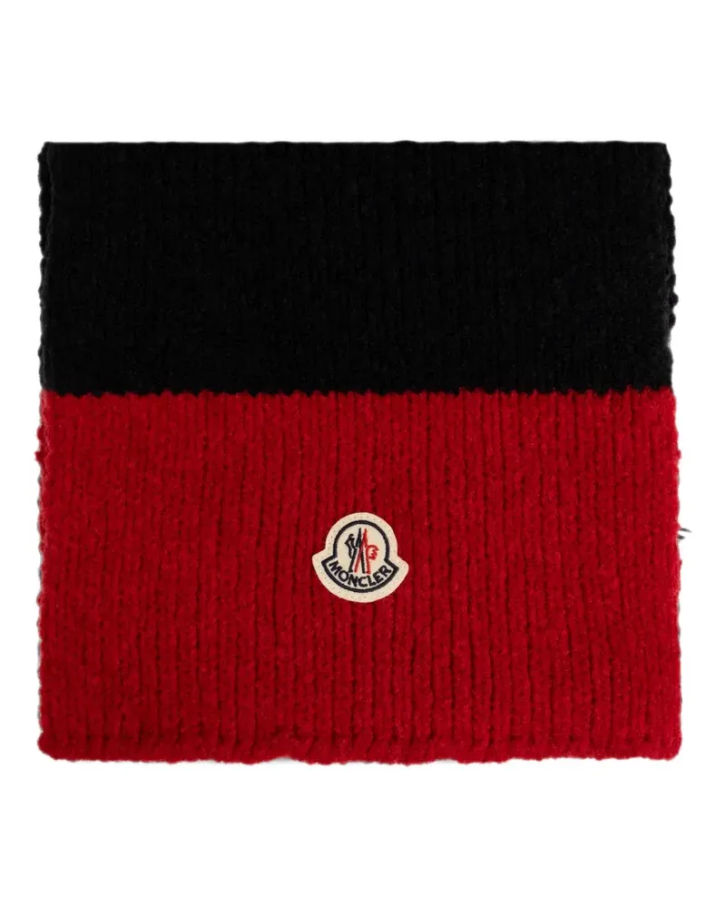 Moncler Grob gestrickter Schal - Rot Rot