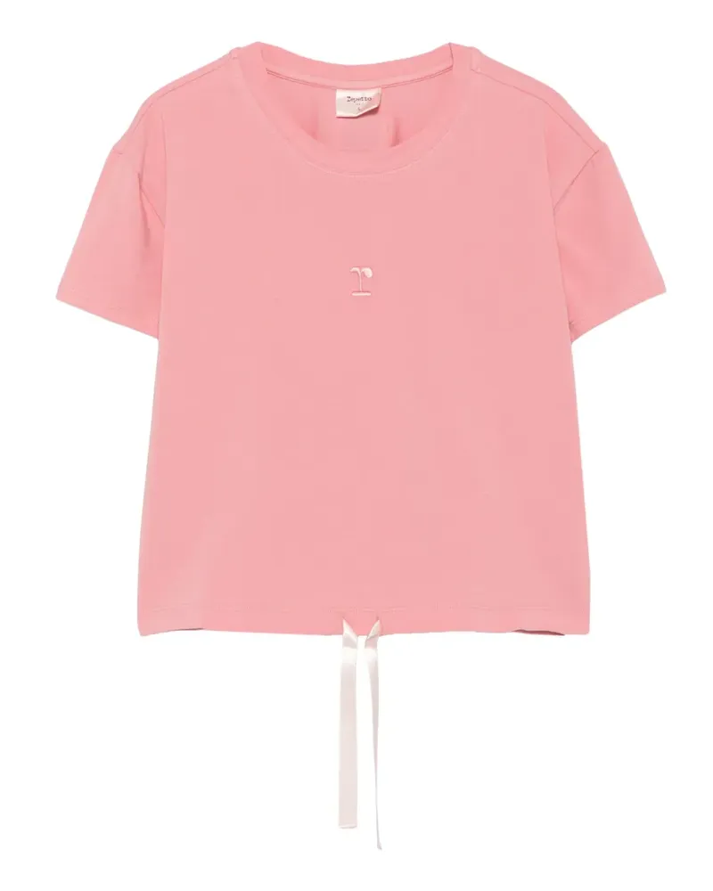 Repetto T-Shirt mit Logo-Stickerei - Rosa Rosa