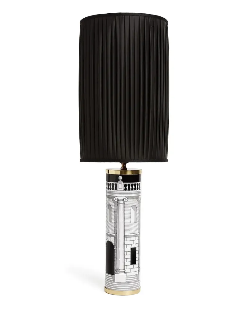 Fornasetti Lampe mit Print - Schwarz Schwarz