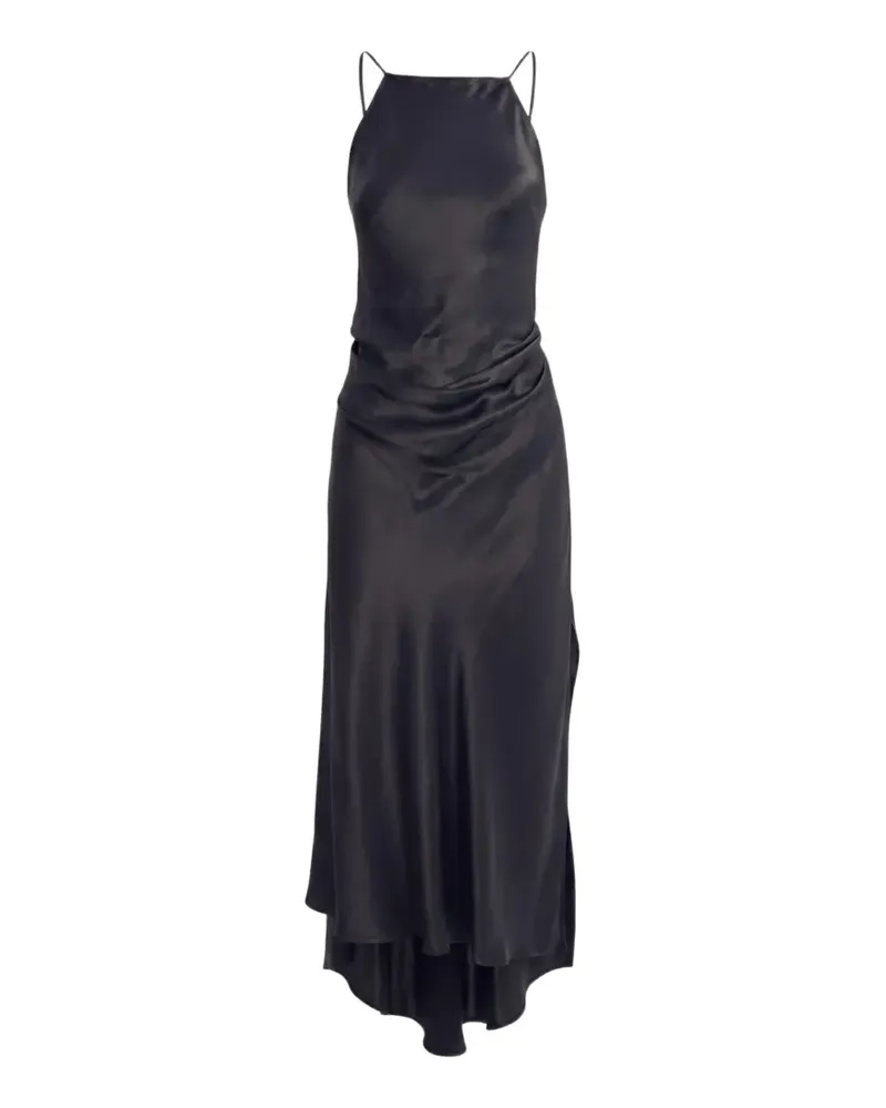 Irina Schrotter Leyla backless asymmetric midi dress - Schwarz Schwarz