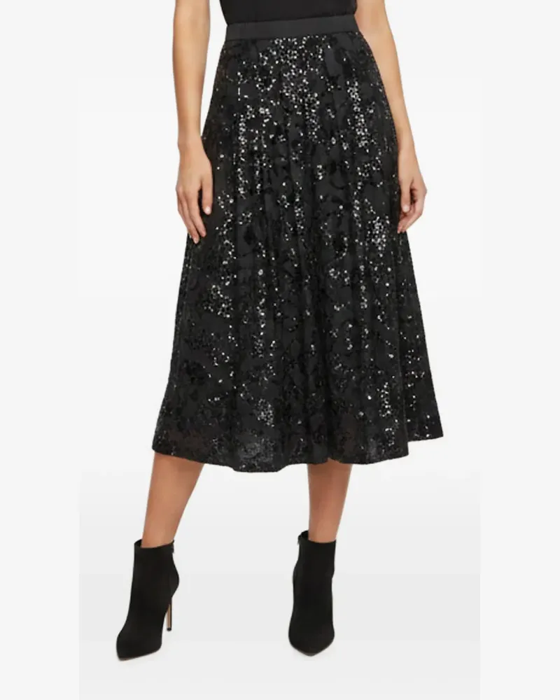 Max Mara A-line sequin-embellished midi skirt - Blau Blau