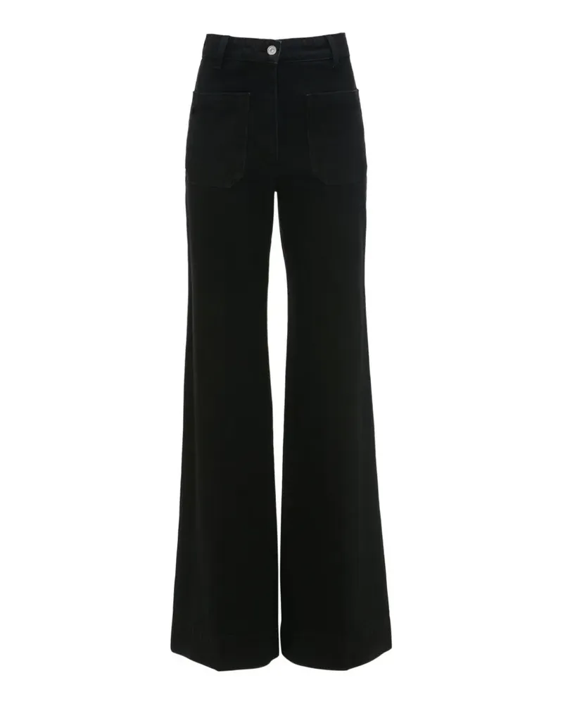Victoria Beckham Alina patch-pocket jeans - Schwarz Schwarz