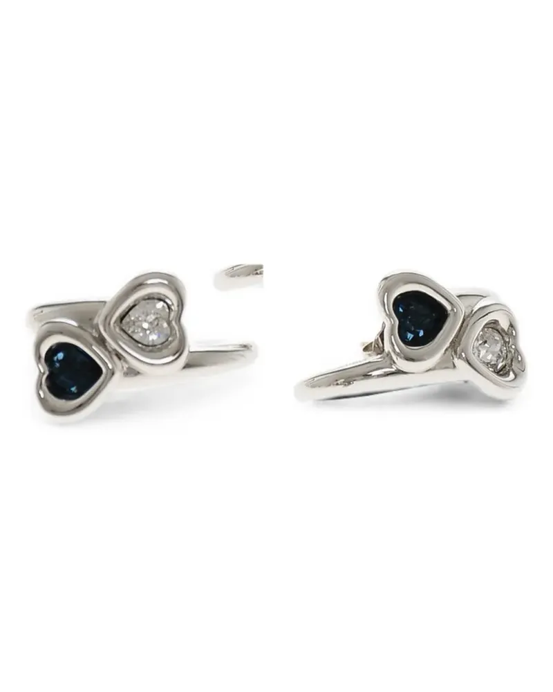 JIWINAIA heart-shaped earrings - Silber Silber