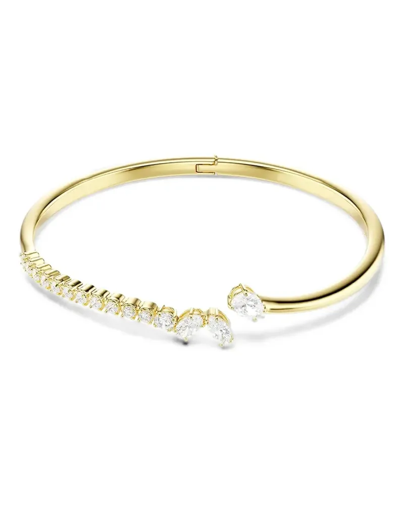 Swarovski Mesmera crystal-embellished open-cuff bracelet - Gold Gold