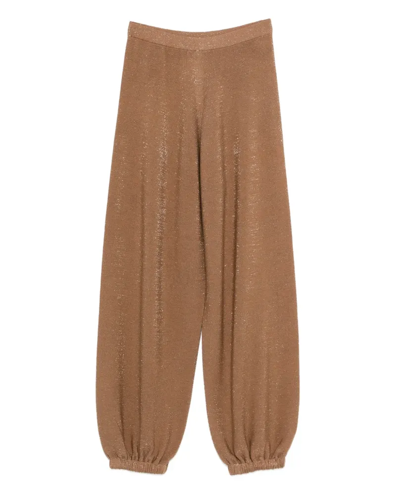 Fabiana Filippi elasticated-waistband trousers - Braun Braun