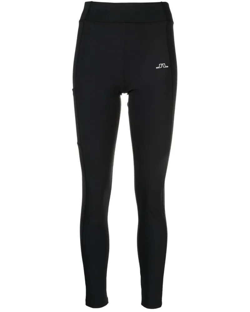 J.Lindeberg Sport-Leggings mit Logo-Print Schwarz