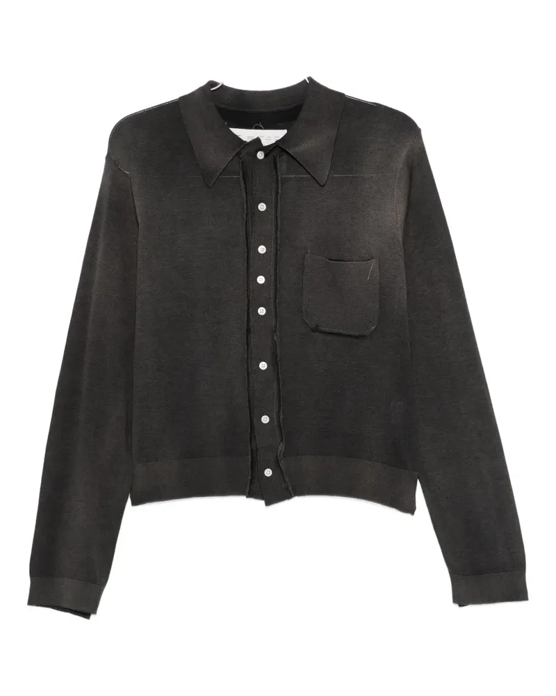 Camiel Fortgens Cardigan aus Seidengemisch - Schwarz Schwarz