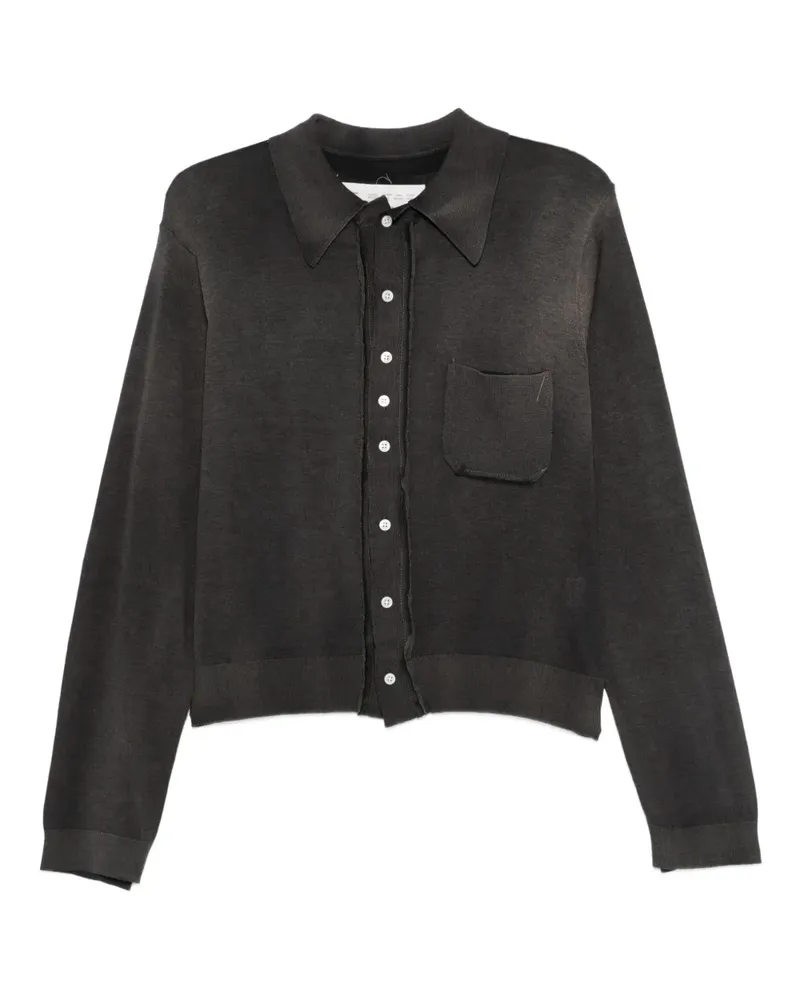 Camiel Fortgens Cardigan aus Seidengemisch - Schwarz Schwarz