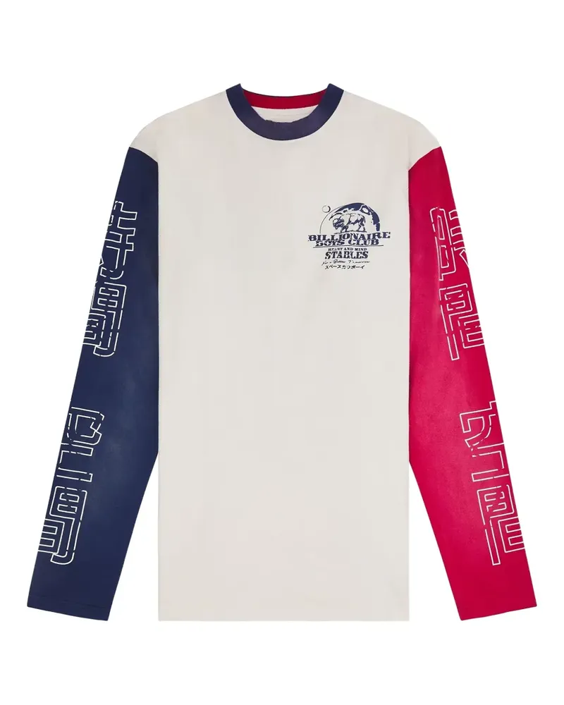 Billionaire Boys Club graphic-print long-sleeve T-shirt - Nude Nude