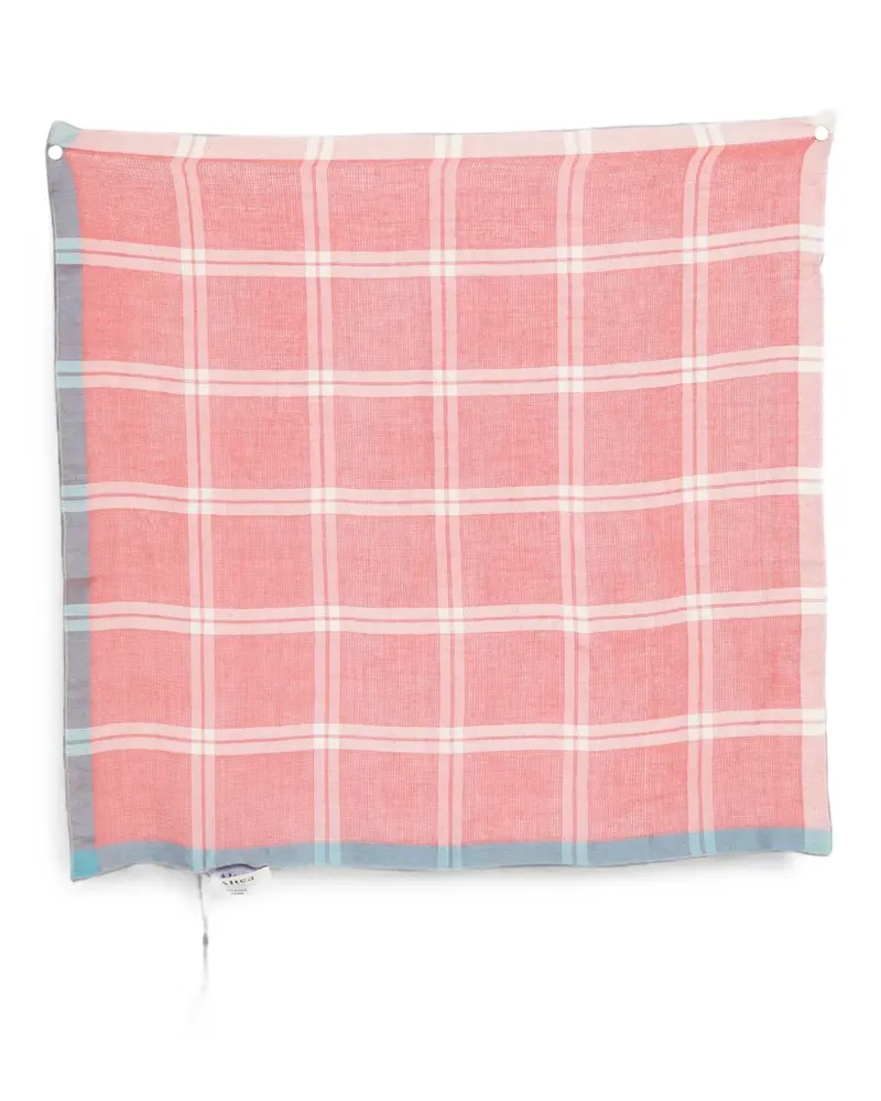 Altea check-pattern scarf - Rot Rot