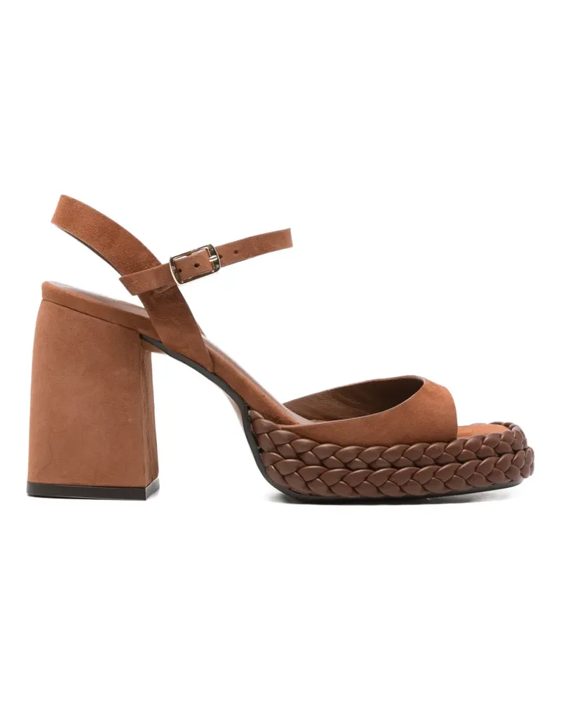 Castañer Vaia braided platform sandals - Braun Braun
