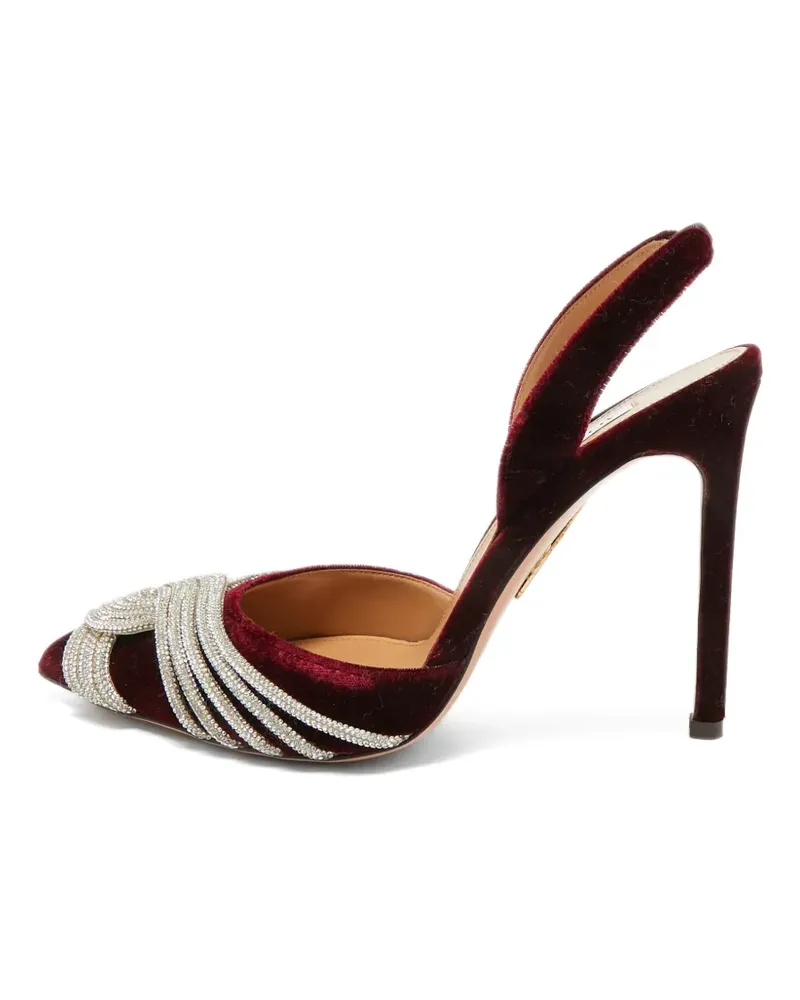 Aquazzura Verzierte Gatsby Slingback-Pumps - Rot Rot