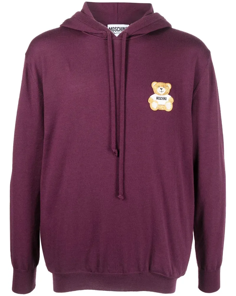 Moschino Hoodie mit Teddy - Violett Violett