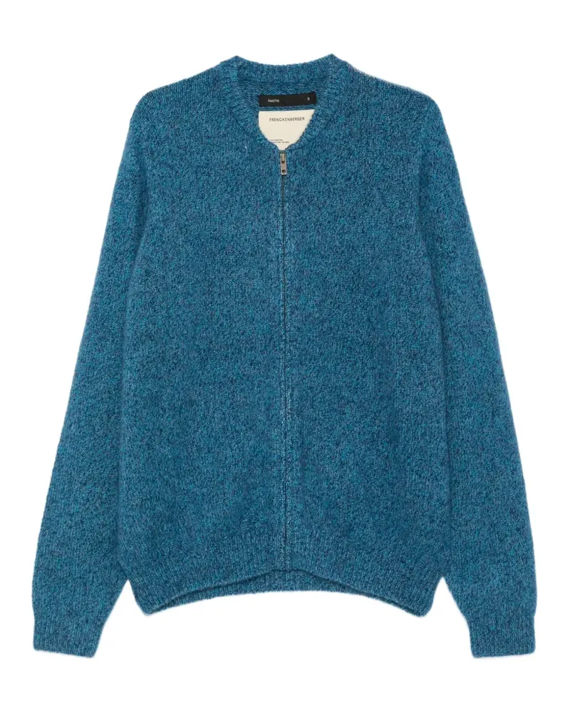 Frenckenberger Cardigan mit Reißverschluss - Blau Blau