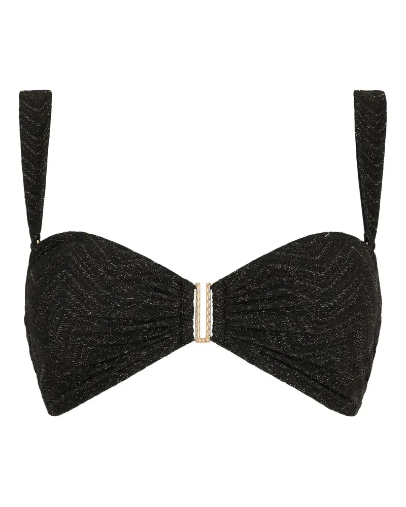 Aubade Golden Horizon Bandeau-Bikinioberteil - Schwarz Schwarz
